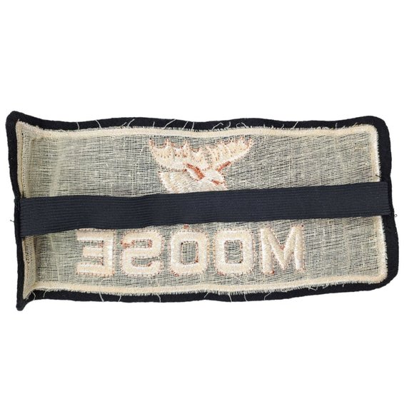 Vintage Loyal Order Of Moose Lodge Arm Band Embroidered Fraternal LOOM Ritual - Picture 2 of 4